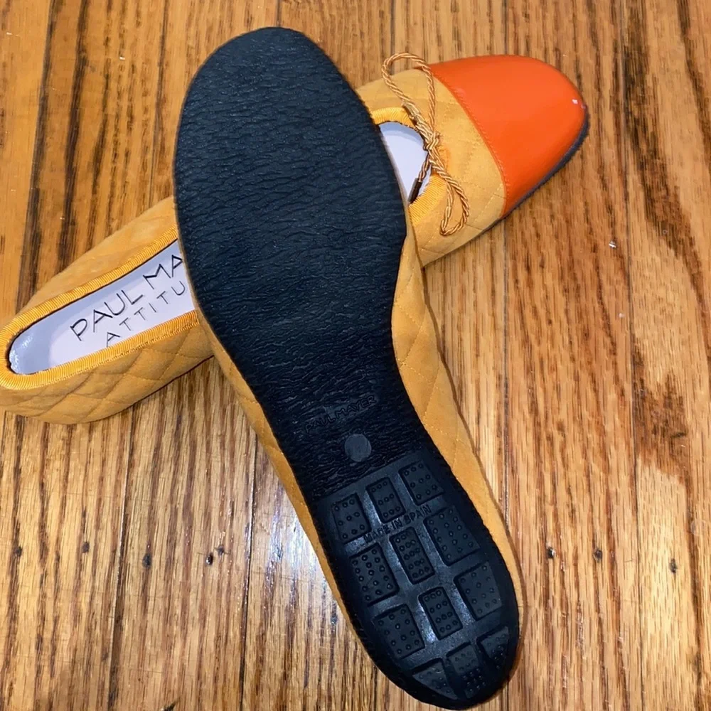 Paul Mayer attitudes WOMEN’S BEST QUILTED LEATHER BALLET FLAT size 7 - Picture 2 of 3